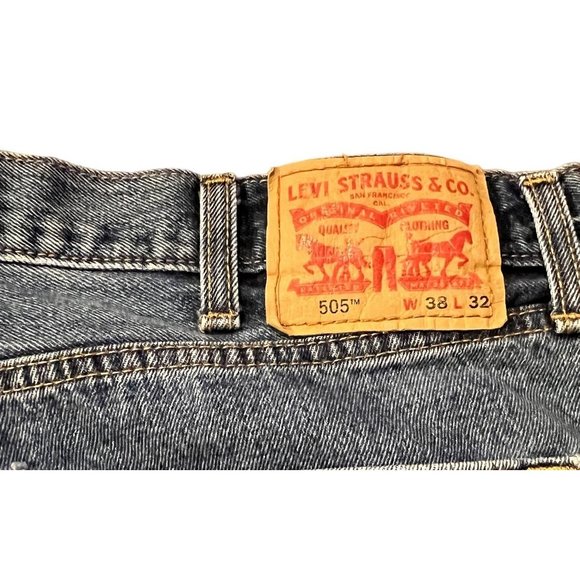 Levi's men 505 jeans medium wash size 38 x 32 - Picture 5 of 8
